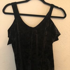 Velvet Off-Shoulder Top